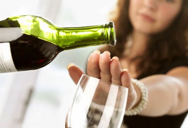 Stop drinking alcohol